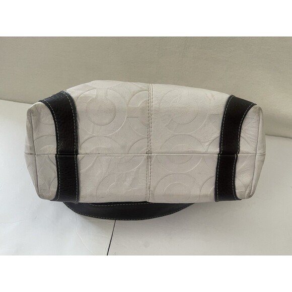 Coach Women’s White Shoulder Bag Dark Brown‎ Strap Please Read - Picture 5 of 16